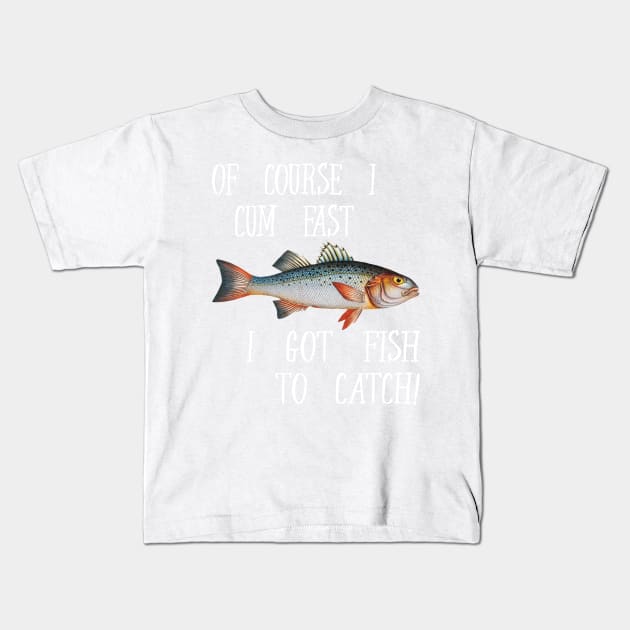 My Lucky Fishing Costume - Freshwater Fish Bass Kids T-Shirt by PinkyTree